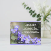 Vertrauen und Vertrauen in Gott Postkarte (Stehend Vorderseite)