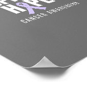 Vertrauen unterstützen hoffen alle Krebsarten Plak Poster (Ecke)