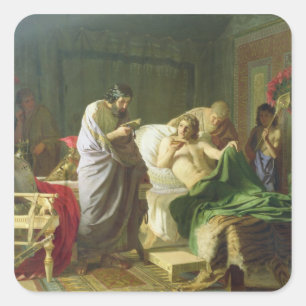 Vertrauen von Alexander der Große Quadratischer Aufkleber