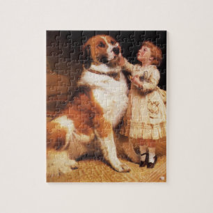 Vertrauen von Charles Burton Barber, Bernhardinerh Puzzle