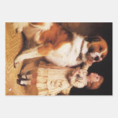 Vertrauen von Charles Burton Barber, Saint Bernard Geschenkpapier Set (Vorderseite)