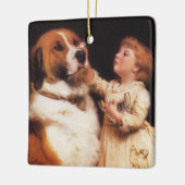 Vertrauen von Charles Burton Barber, Saint Bernard Keramikornament (Links)