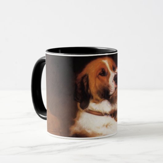 Vertrauen von Charles Burton Barber, Saint Bernard Tasse (Vorderseite Links)