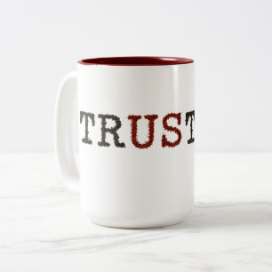 Vertrauen Zweifarbige Tasse