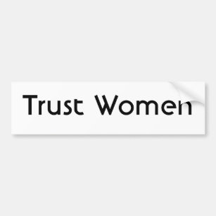 Vertrauens-Frauen Autoaufkleber