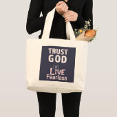 Vertrauens-Gott-furchtlose Jumbo Stoffbeutel (Vorderseite (Produkt))