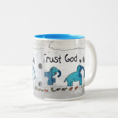 Vertrauens-Gott Zweifarbige Tasse (VorderseiteRechts)