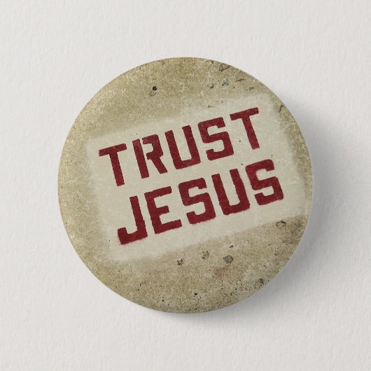 "Vertrauens-Jesus" Knopf Button (Vorderseite)