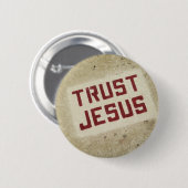 "Vertrauens-Jesus" Knopf Button (Vorne & Hinten)
