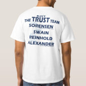 Vertrauens-Team-Licht-Shirt T-Shirt (Rückseite)