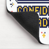 Vertrauensbeladung Funny Pixel Art T-Shirt Mousepad (Ecke)