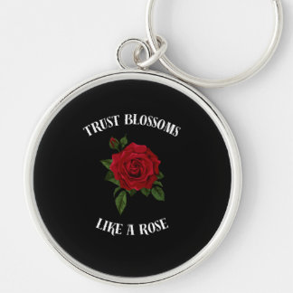 Vertrauensblüten wie eine Rose Schlüsselanhänger