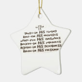 Vertrauensgebetsschmuck Keramik Ornament (Links)