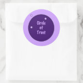 Vertrauenskreis Runder Aufkleber (Tasche)