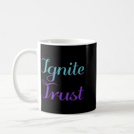 Vertrauensprävention durch Kunstwerke entfachen Kaffeetasse (Links)