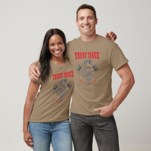 "Vertrauensproblem"-Paar Grafische T-Shirts - Schl