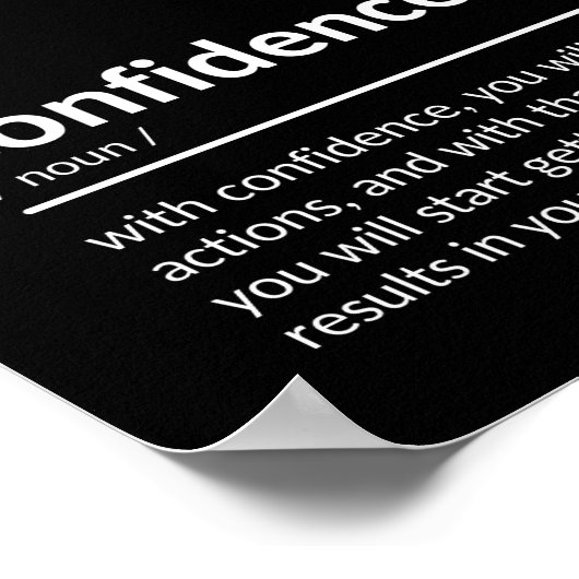 Vertrauensvoranschlag Poster (Ecke)