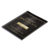 Vertrauenswürdige Dokumente Notizblock (Linke Seite)