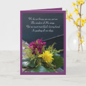 Vertrauenswürdige Gottsanerkennungskarte Karte (Gelbe Blume)