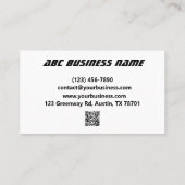 Vertrauenswürdige Umzugsfirma Visitenkarte (Rückseite)