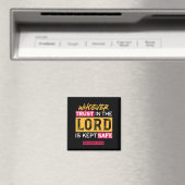 Vertrauenswürdiger Gott - Wer auf den Herrn vertra Magnet (In Situ (Geschirrspüler))