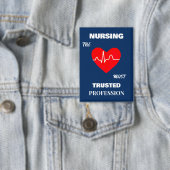 Vertrauenswürdigster Beruf Krankenpfleger Rechteck Button (Insitu)