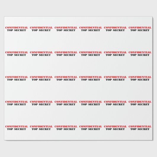 Vertraulich Geschenkpapier (Flach)