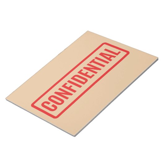 vertraulich notizblock (angewinkelt)