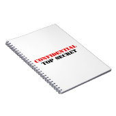 Vertraulich Notizblock (Rechte Seite)