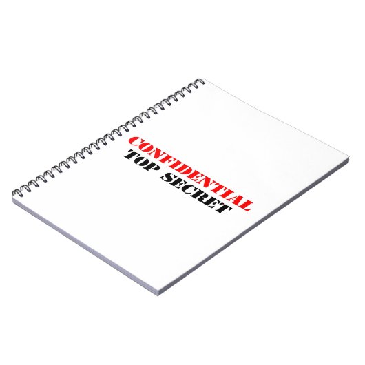 Vertraulich Notizblock (Linke Seite)