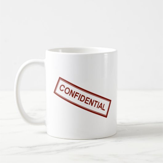 Vertrauliche Arbeits-Kaffee-Tasse Kaffeetasse (Links)