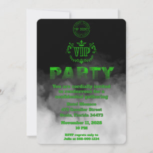 Vertrauliche Top-Secret-VIP-Party Einladung