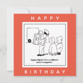 Vertraulicher Cartoon für die Abfallbewirtschaftun Karte (Vorderseite)