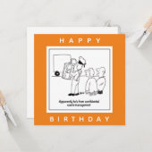 Vertraulicher Cartoon für die Abfallbewirtschaftun Karte (Vorderseite/Rückseite Beispiel)