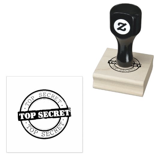 Vertrauliches Zeichen Gummistempel (Stempel)