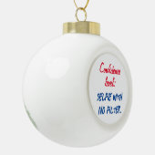 Vertraulichkeitsstufe: Selfie ohne Filter Keramik Kugel-Ornament (Links)