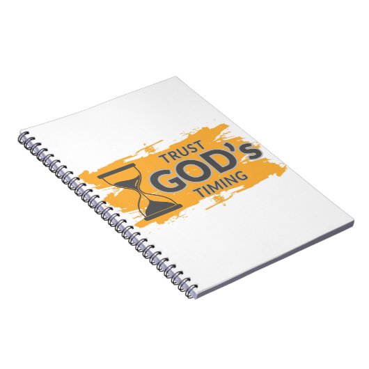 Vertraut GODs Timing Faith-Notizbuch Notizblock (Rechte Seite)
