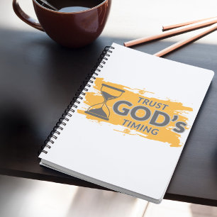 Vertraut GODs Timing Faith-Notizbuch Notizblock