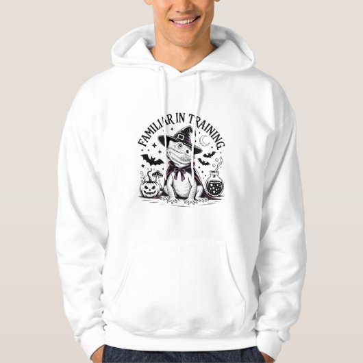 Vertraut in Training Lizard Halloween Art Hoodie (Vorderseite)