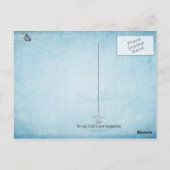 vertraute Zeremonieladkarte Postkarte (Rückseite)