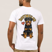 Vertrauter Beschützer: Rottweiler-T - Shirt (Rückseite)