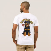 Vertrauter Beschützer: Rottweiler-T - Shirt (Schwarz voll)