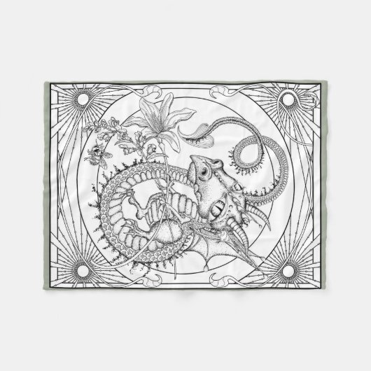 Vertrauter Drache: DIY Farbton durch Sonja A.S. Fleecedecke (Vorderseite (Horizontal))