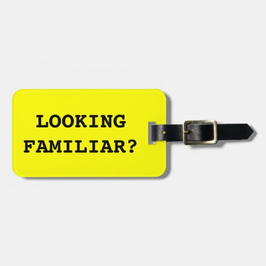 Vertrauter Gepäckanhänger für Taschen und Koffer (Vorderseite horizontal)