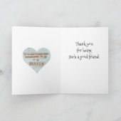 Vertrauter Vertrauter - Grußkarte Karte (Innenseite)