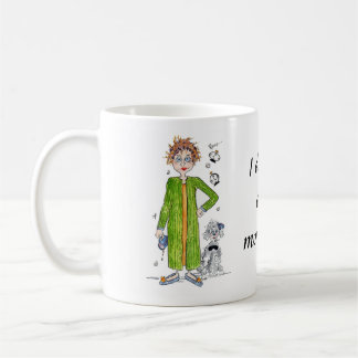 Vertrautes Sprichwort Ich mache keine Morgenkarika Kaffeetasse