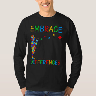 Vertrautheit mit den Unterschieden des Puzzle Auti T-Shirt