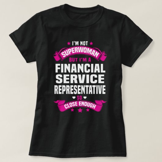 Vertreter des Finanzdienstes T-Shirt (Design vorne)