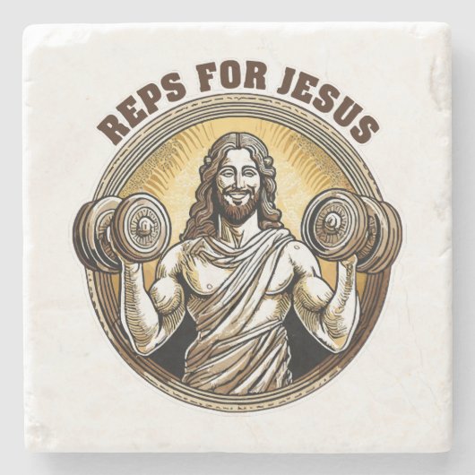 Vertreter für Jesus Steinuntersetzer (Vorderseite)