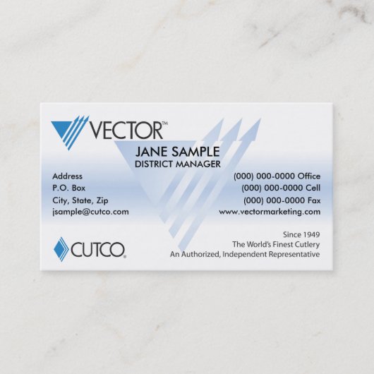 Vertreter-u. Manager-Visitenkarten Visitenkarte (Vorderseite)